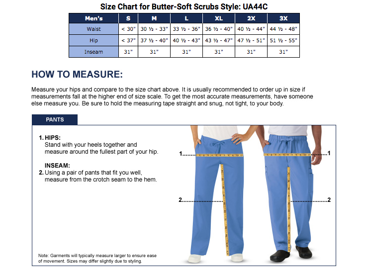 Butter-Soft Scrubs by UA™ Men's 7-Pocket Zip Front Cargo Scrub Pants –  /